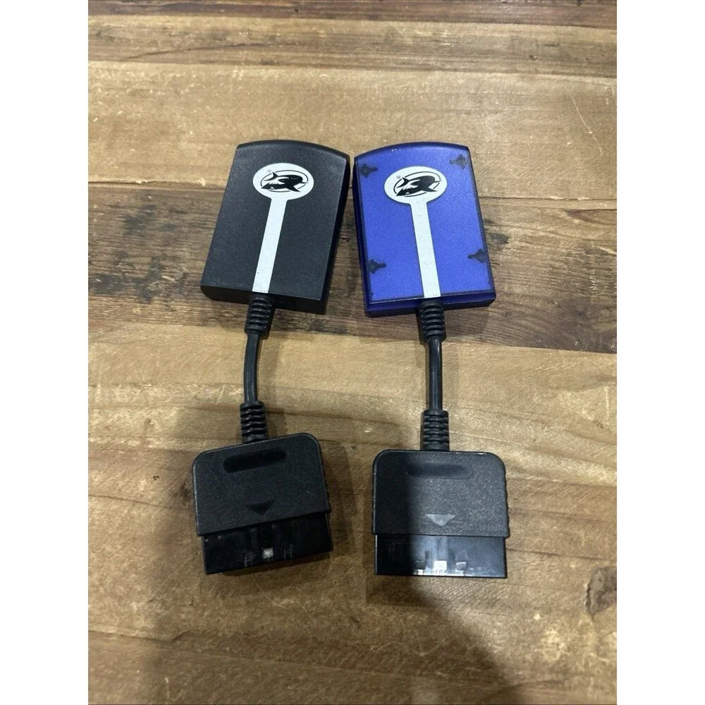 Mad Catz Gameshark Playstation 2 PS2 MicroCon Dongle Receiver Lot Of 2